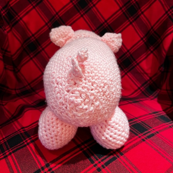 Hand Crocheted Charlotte the Piggy Stuffed Animal! - Picture 7 of 12